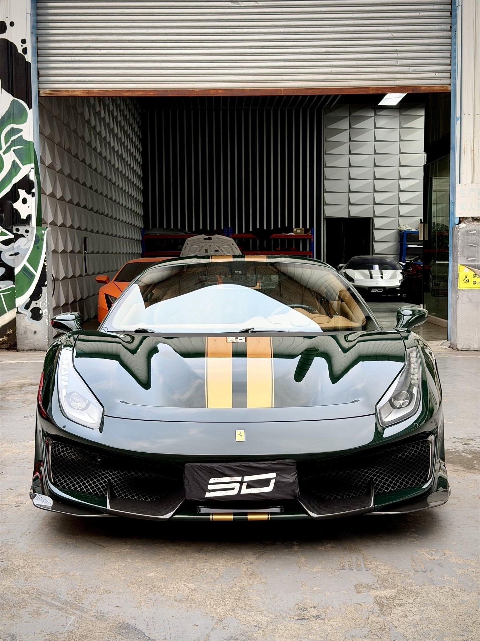 SD Full Ferrari 488GTB Upgrade to Pista Conversion Body Kit Aftermarket Carbon Fiber Part / Bodykit - Robot Bodykits