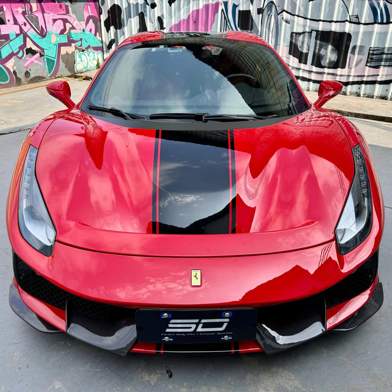 SD Full Ferrari 488GTB Upgrade to Pista Conversion Body Kit Aftermarket Carbon Fiber Part / Bodykit - Robot Bodykits
