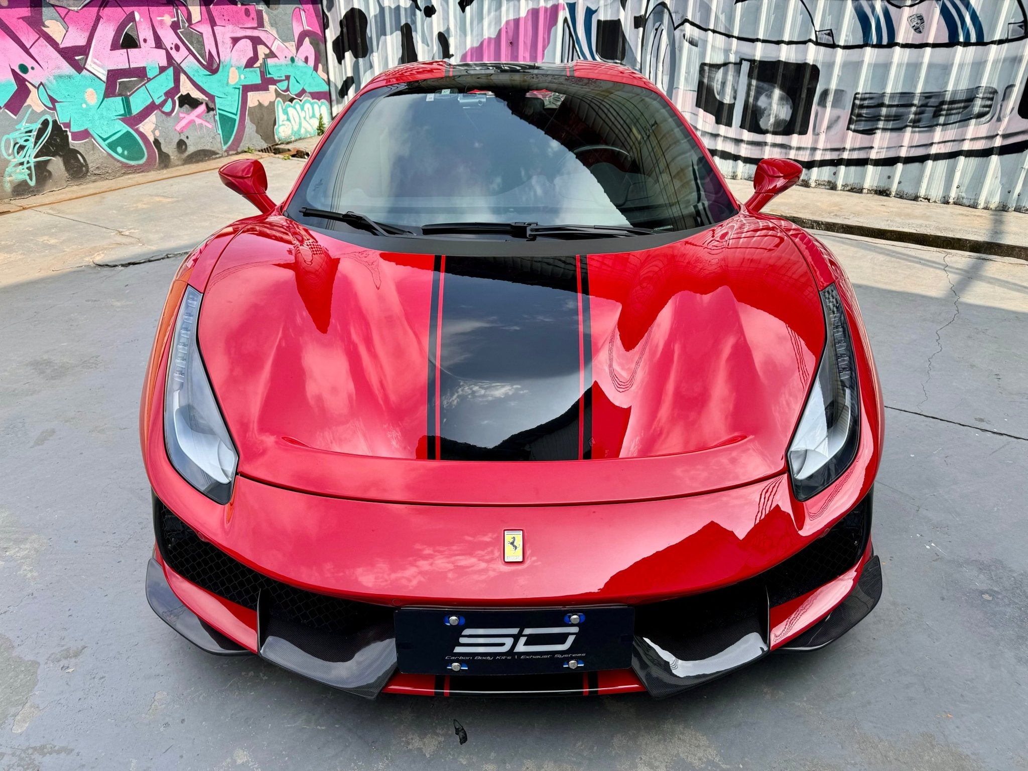 SD Full Ferrari 488GTB Upgrade to Pista Conversion Body Kit Aftermarket Carbon Fiber Part / Bodykit - Robot Bodykits