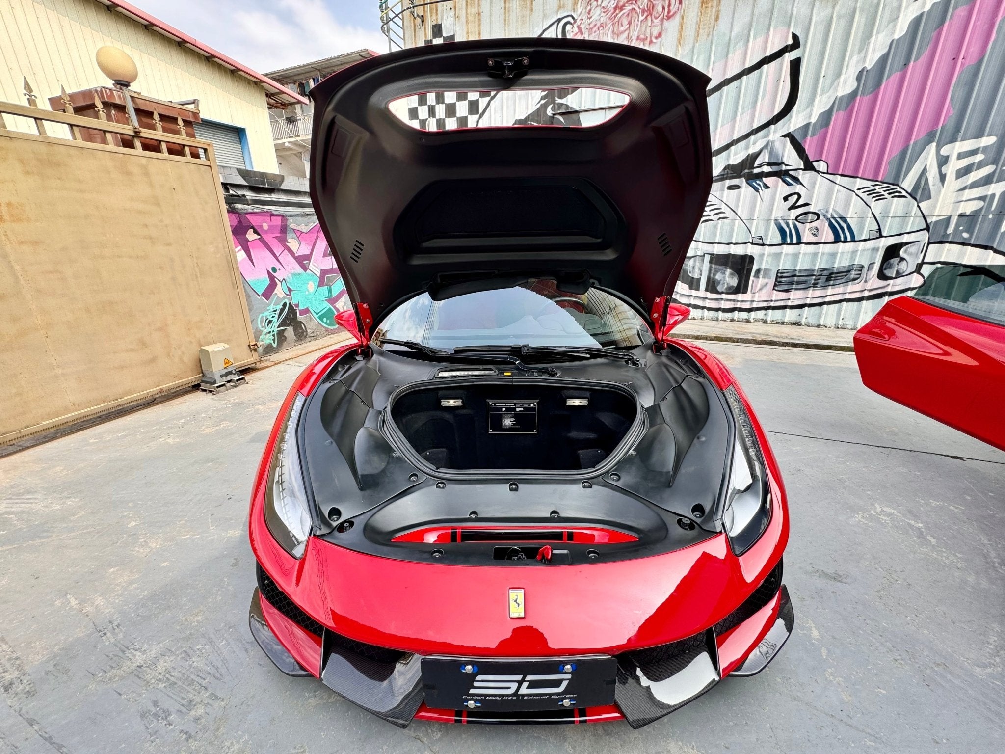 SD Full Ferrari 488GTB Upgrade to Pista Conversion Body Kit Aftermarket Carbon Fiber Part / Bodykit - Robot Bodykits