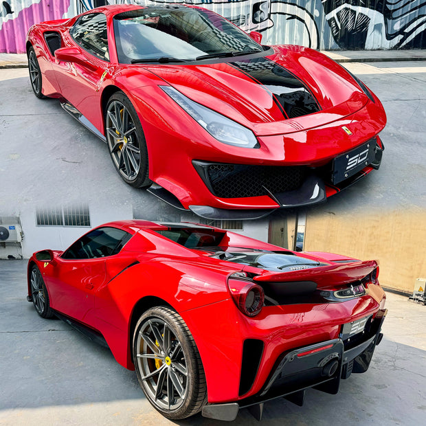 SD Full Ferrari 488GTB Upgrade to Pista Conversion Body Kit Aftermarket Carbon Fiber Part / Bodykit - Robot Bodykits