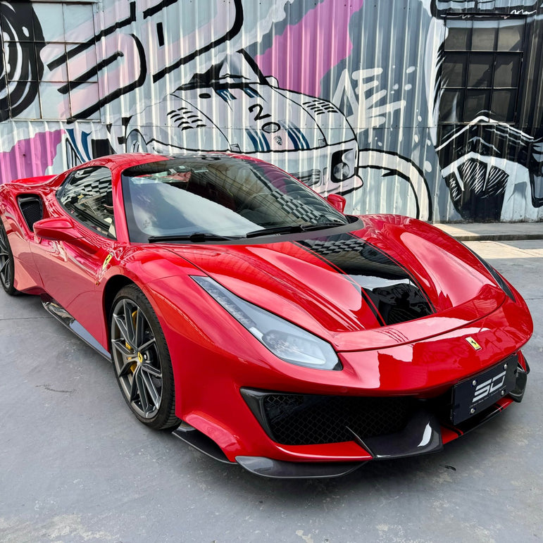 SD Full Ferrari 488GTB Upgrade to Pista Conversion Body Kit Aftermarket Carbon Fiber Part / Bodykit - Robot Bodykits