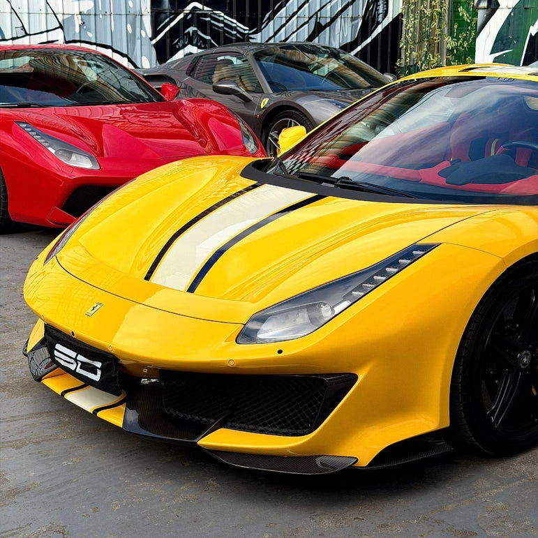 SD Full Ferrari 488GTB Upgrade to Pista Conversion Body Kit Aftermarket Carbon Fiber Part / Bodykit - Robot Bodykits