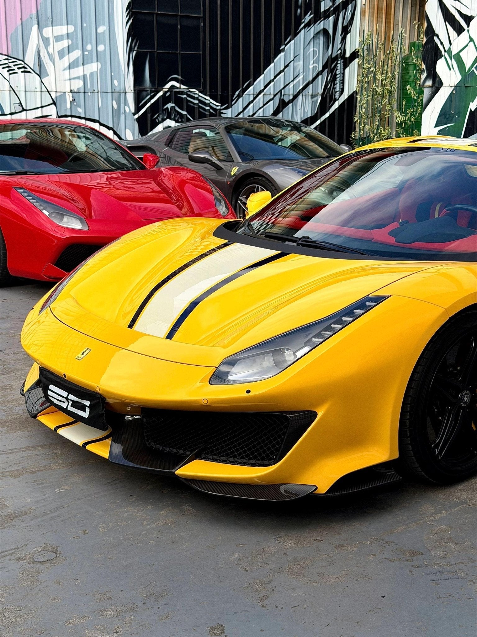 SD Full Ferrari 488GTB Upgrade to Pista Conversion Body Kit Aftermarket Carbon Fiber Part / Bodykit - Robot Bodykits
