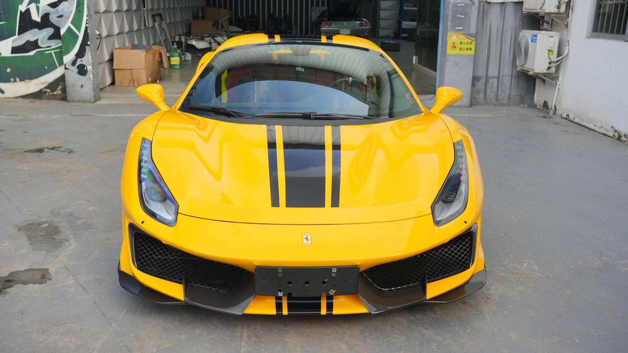 SD Full Ferrari 488GTB Upgrade to Pista Conversion Body Kit Aftermarket Carbon Fiber Part / Bodykit - Robot Bodykits