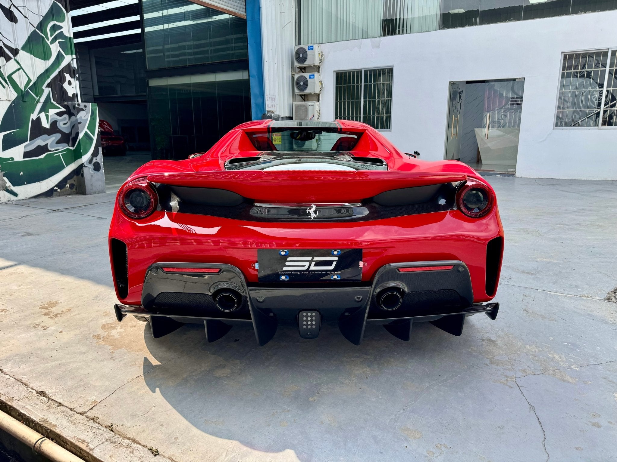 SD Full Ferrari 488GTB Upgrade to Pista Conversion Body Kit Aftermarket Carbon Fiber Part / Bodykit - Robot Bodykits