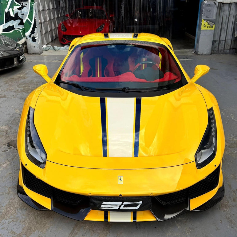 SD Full Ferrari 488GTB Upgrade to Pista Conversion Body Kit Aftermarket Carbon Fiber Part / Bodykit - Robot Bodykits