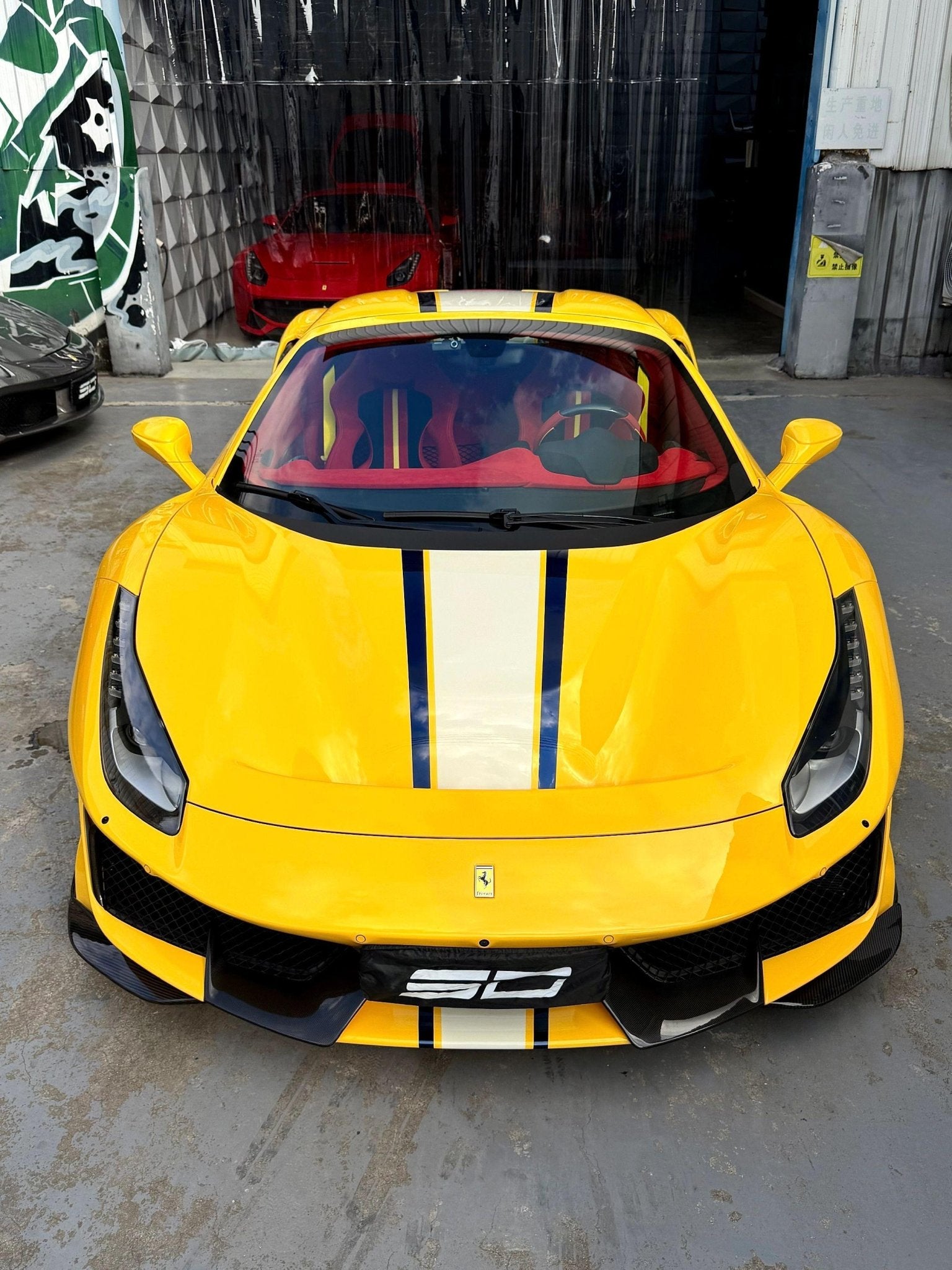 SD Full Ferrari 488GTB Upgrade to Pista Conversion Body Kit Aftermarket Carbon Fiber Part / Bodykit - Robot Bodykits