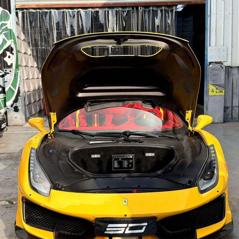 SD Full Ferrari 488GTB Upgrade to Pista Conversion Body Kit Aftermarket Carbon Fiber Part / Bodykit - Robot Bodykits