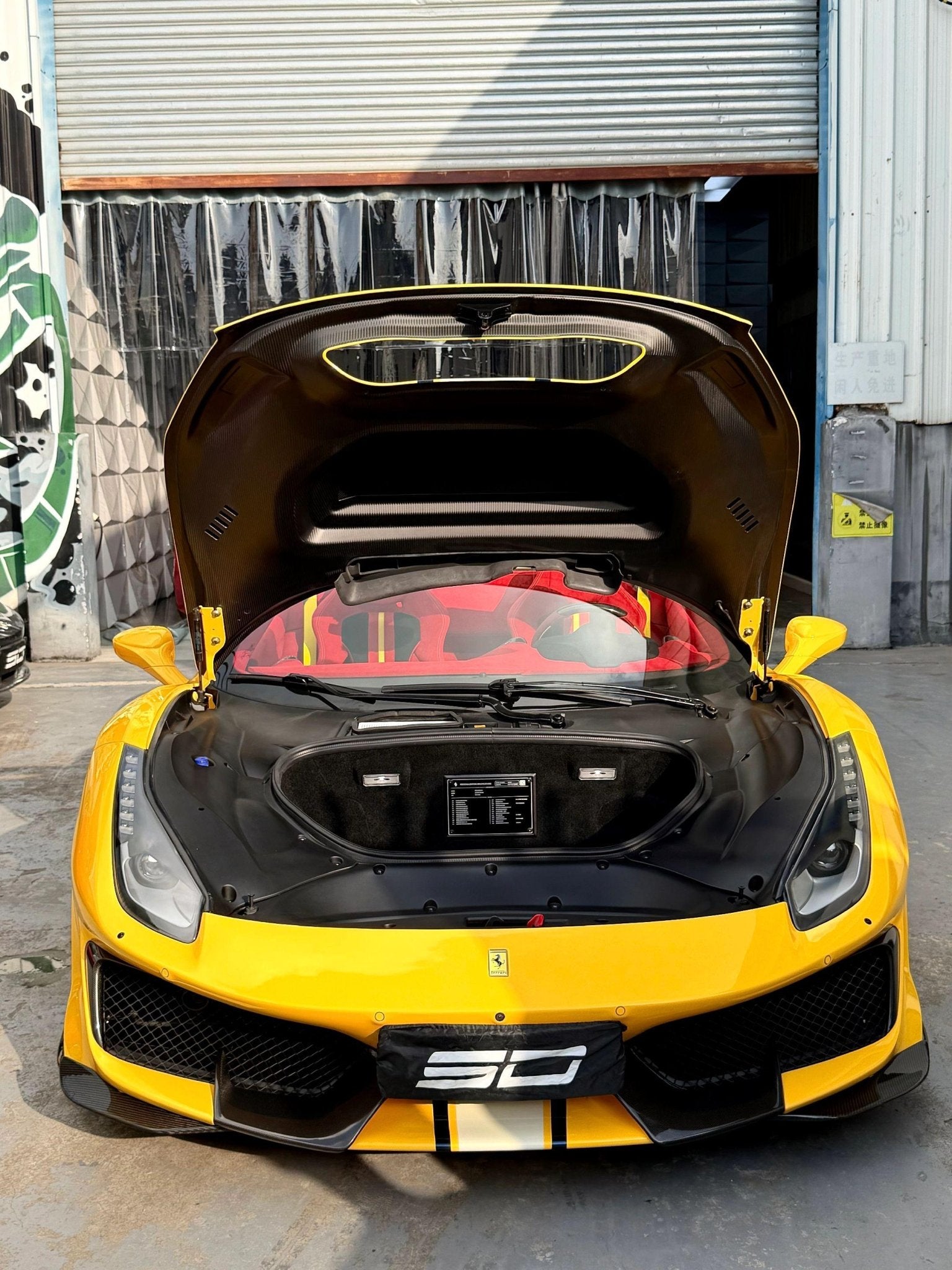 SD Full Ferrari 488GTB Upgrade to Pista Conversion Body Kit Aftermarket Carbon Fiber Part / Bodykit - Robot Bodykits