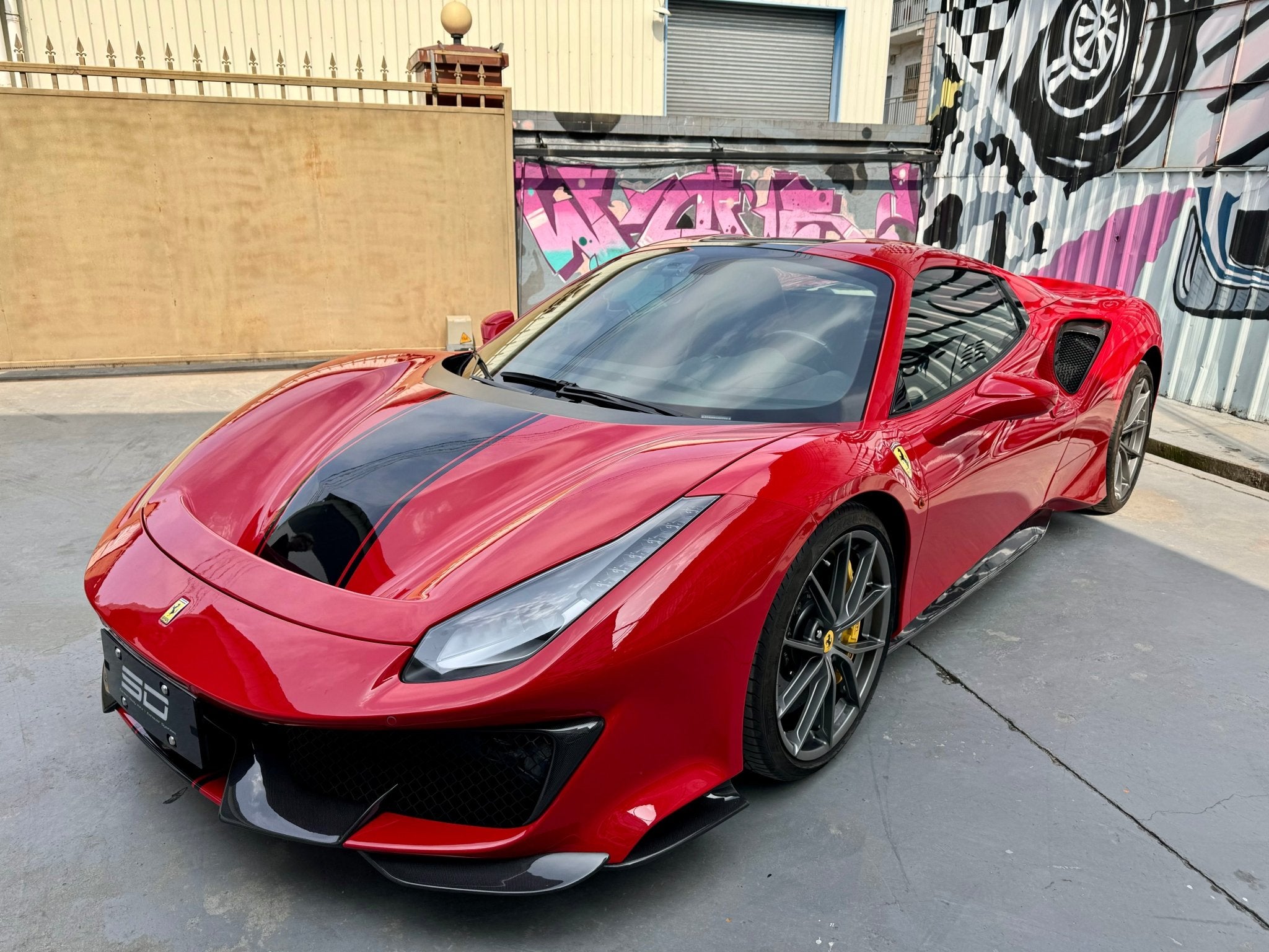 SD Full Ferrari 488GTB Upgrade to Pista Conversion Body Kit Aftermarket Carbon Fiber Part / Bodykit - Robot Bodykits