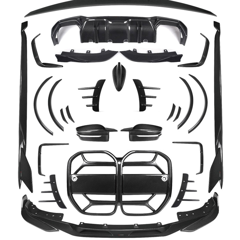 SOOQOO BMW G22 Body Kit SQ Style Dry Carbon Fiber Body Kit Aftermarket Carbon Fiber Part / Bodykit - Robot Bodykits