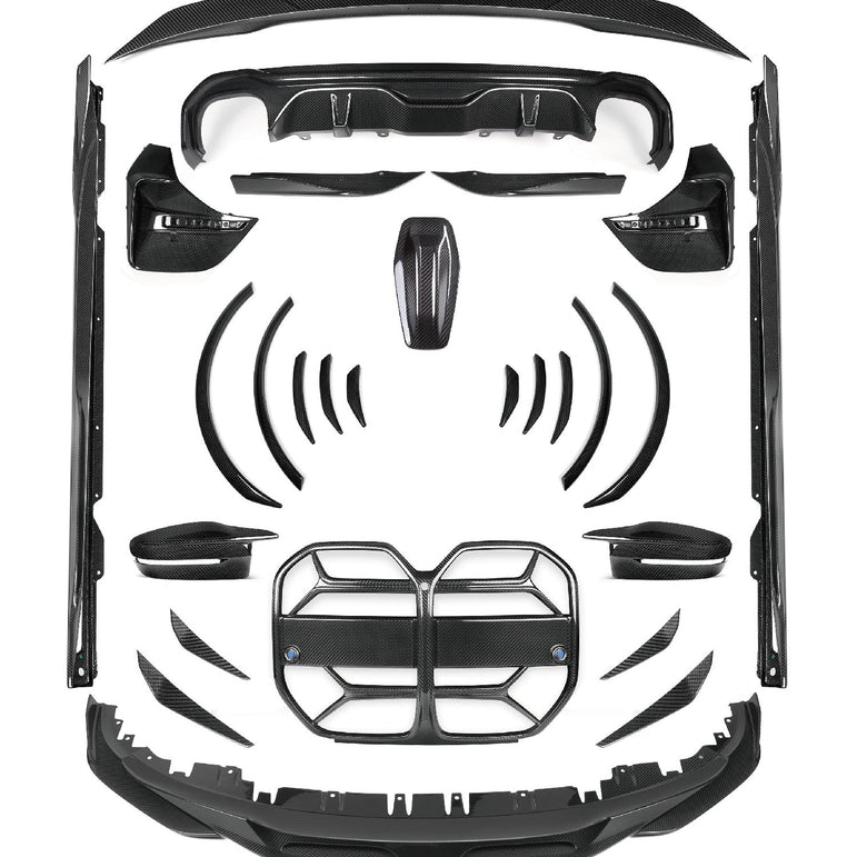 SOOQOO BMW G26 Body Kit SQ Style Dry Carbon Fiber Body Kit Aftermarket Carbon Fiber Part / Bodykit - Robot Bodykits