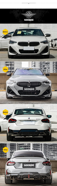 SOOQOO BMW G42/M240i Body Kit SQ Style Dry Carbon Fiber Body Kit Aftermarket Carbon Fiber Part / Bodykit - Robot Bodykits