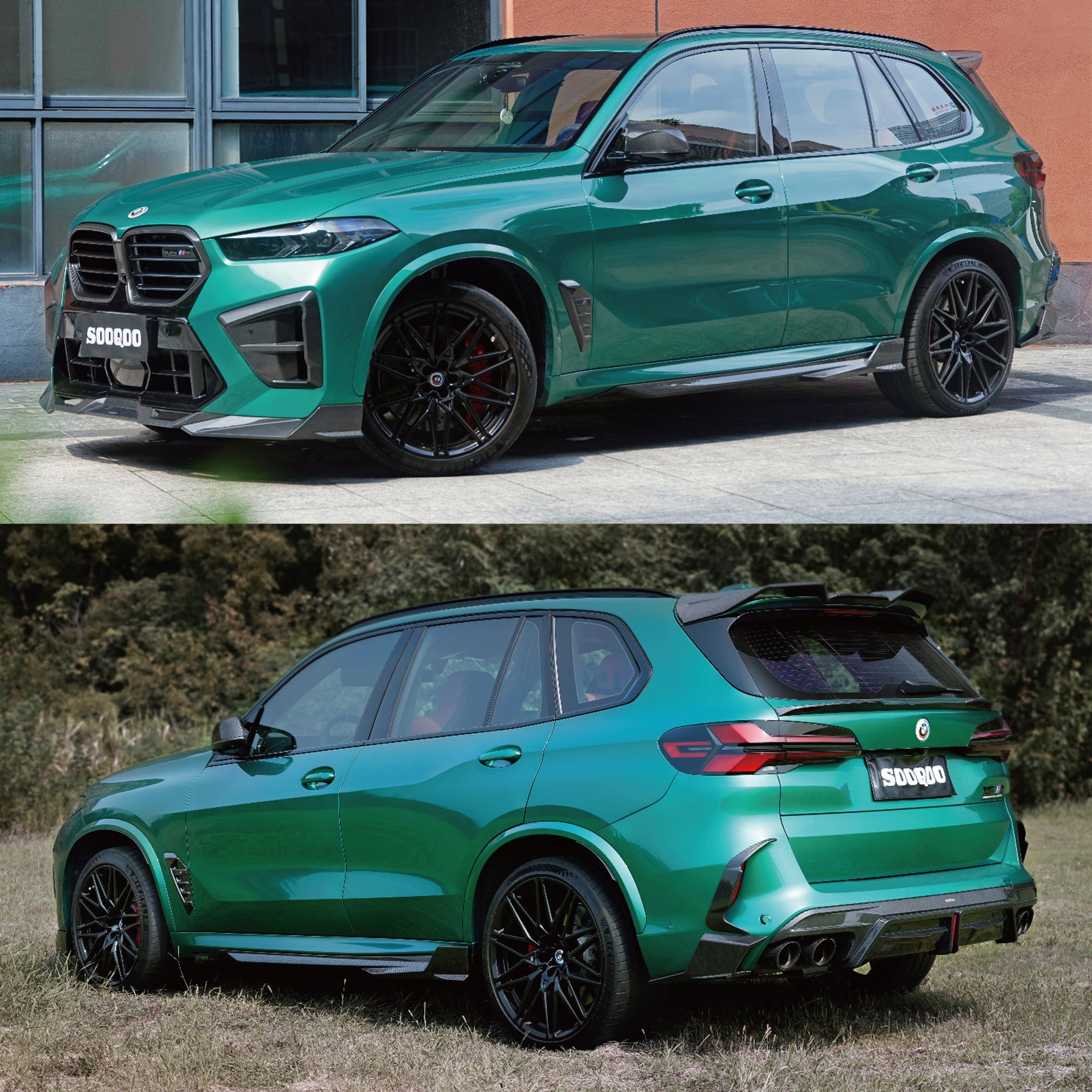 SOOQOO BMW X5M F95 LCI Full Dry - Carbon Fibre Body kit Aftermarket Carbon Fiber Part / Bodykit - Robot Bodykits