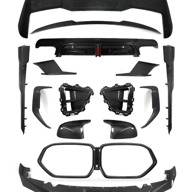 SOOQOO BMW X5M F95 LCI Full Dry - Carbon Fibre Body kit Aftermarket Carbon Fiber Part / Bodykit - Robot Bodykits