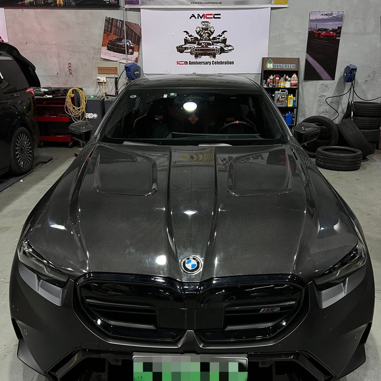 SQ BMW M5 G90 Carbon Fiber Hood Aftermarket Carbon Fiber Part / Bodykit - Robot Bodykits