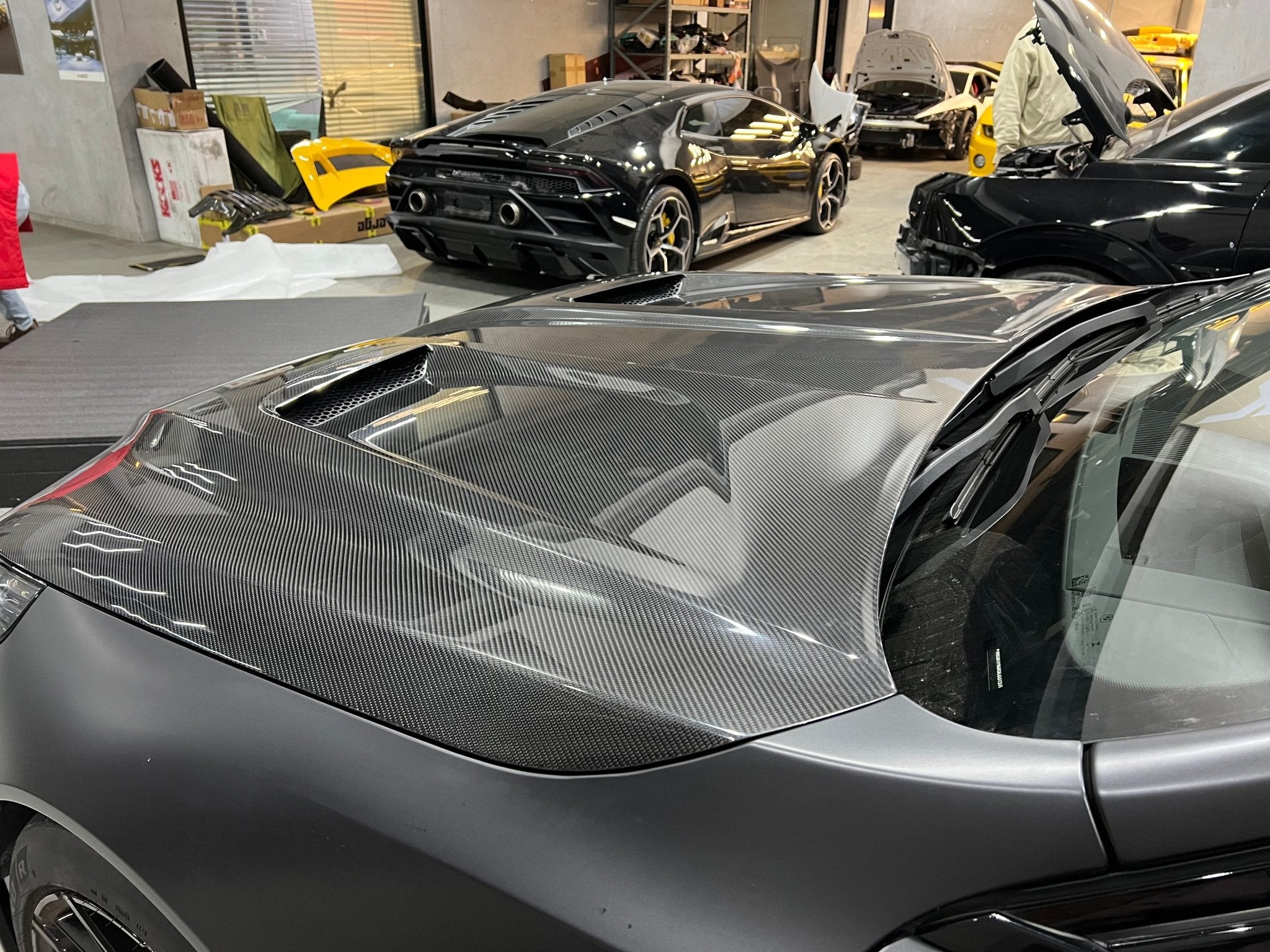 SQ BMW M5 G90 Carbon Fiber Hood Aftermarket Carbon Fiber Part / Bodykit - Robot Bodykits