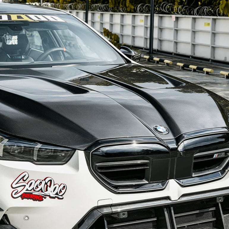 SQ BMW M5 G90 Carbon Fiber Hood Aftermarket Carbon Fiber Part / Bodykit - Robot Bodykits