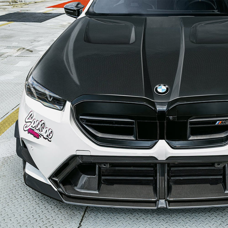 SQ BMW M5 G90 Carbon Fiber Hood Aftermarket Carbon Fiber Part / Bodykit - Robot Bodykits