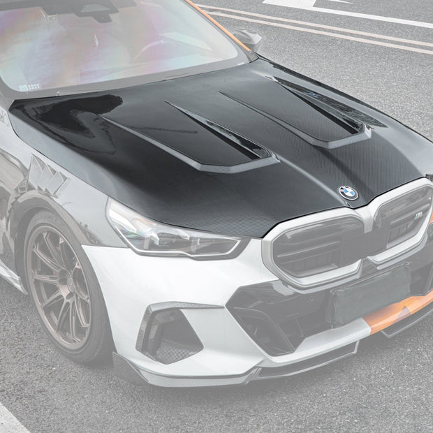 TAKD BMW 5 Series 530 540 & i5 e/x Drive40 M60 G60 G61, G90, G99 Full Dry - Carbon Bonnet (Prepreg) Aftermarket Carbon Fiber Part / Bodykit - Robot Bodykits