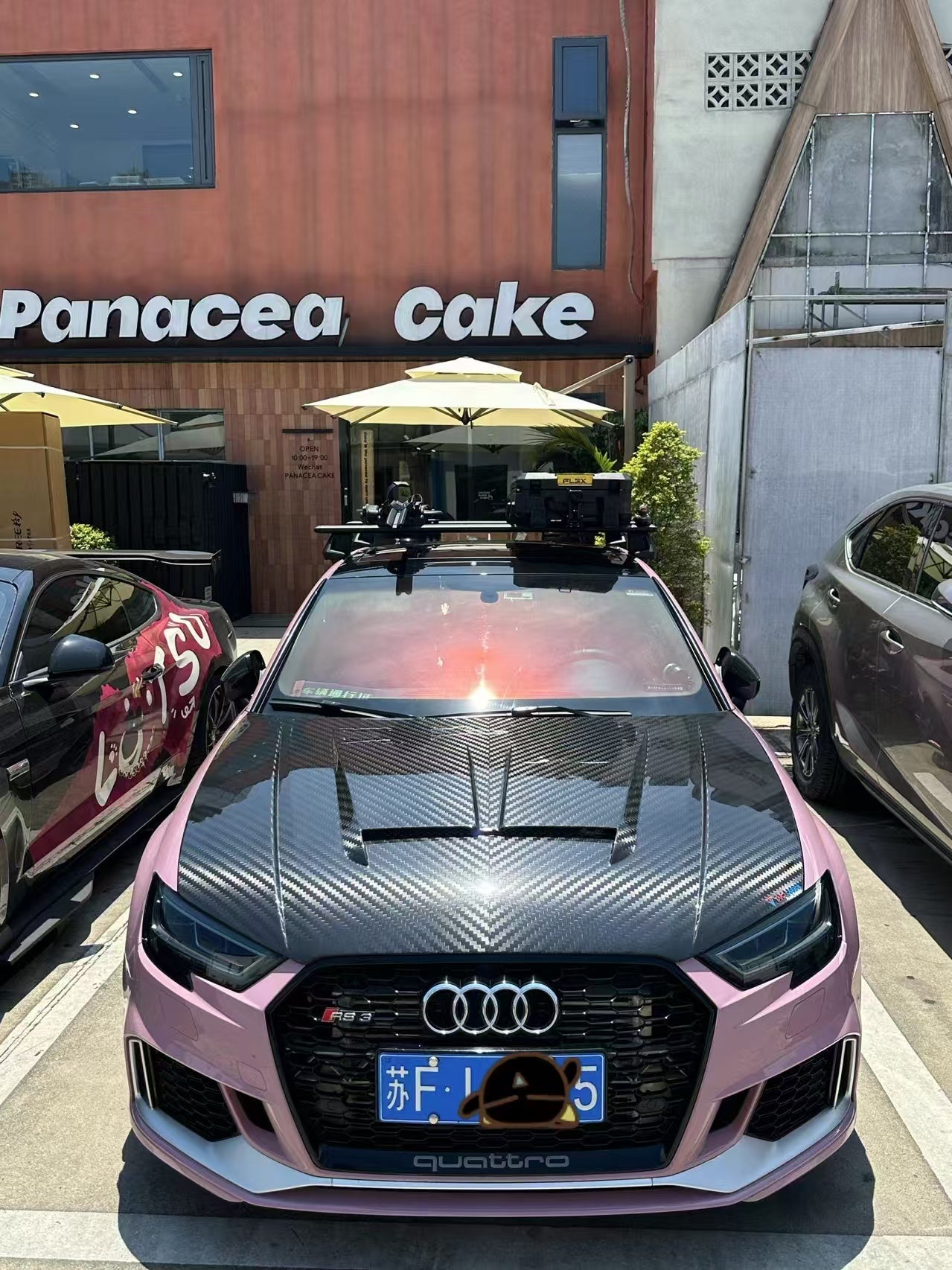 TAKD Carbon Dry Carbon Fiber Double - sided Hood Bonnet for Audi RS3 2018 - 2020 & S3 A3 2014 - 2020 Aftermarket Carbon Fiber Part / Bodykit - Robot Bodykits