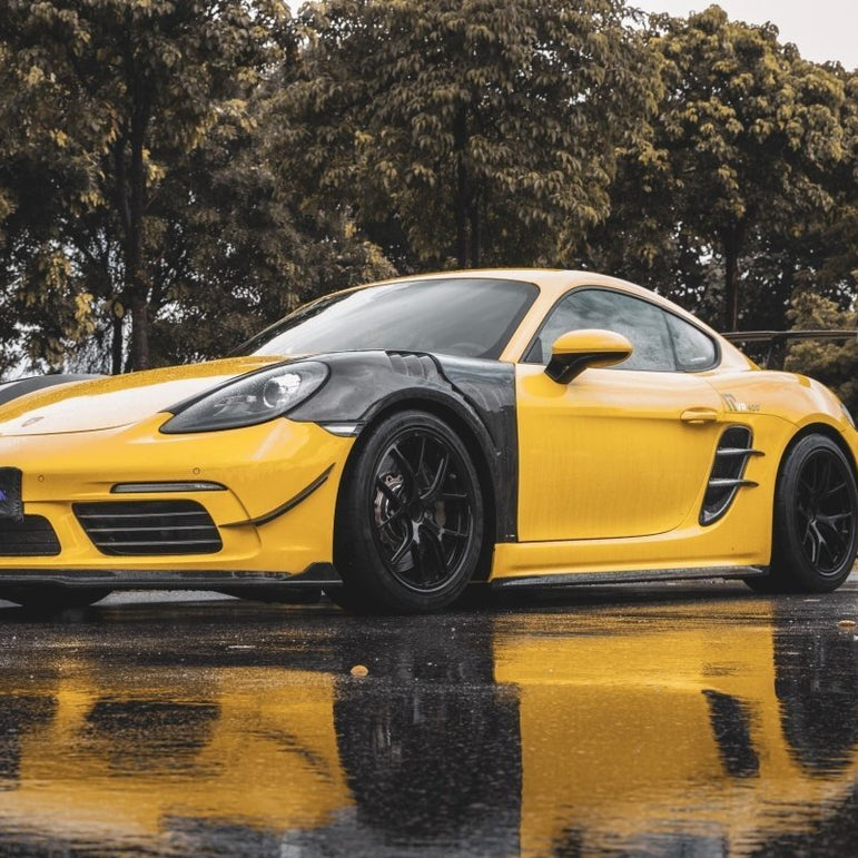 TAKD Carbon Dry Carbon Fiber Front Fenders for Porsche 718 Boxster / Cayman Aftermarket Carbon Fiber Part / Bodykit - Robot Bodykits