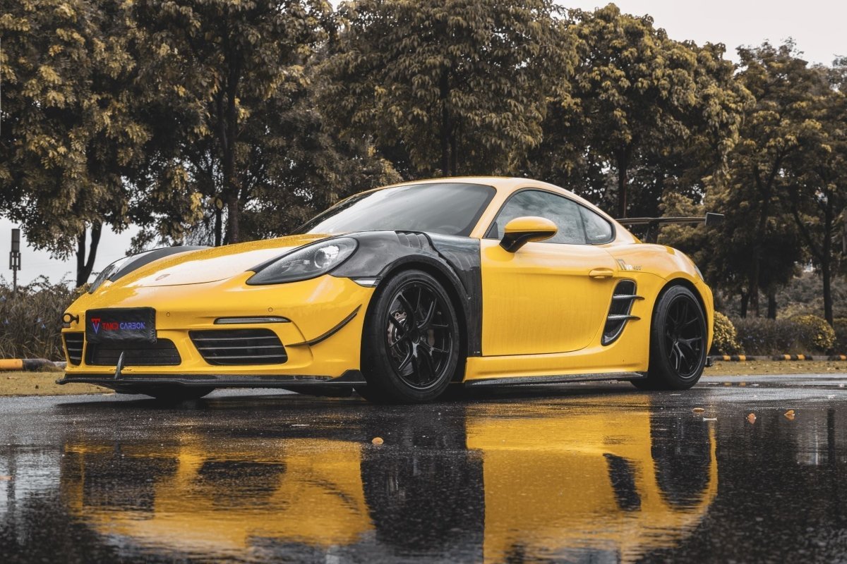 TAKD Carbon Dry Carbon Fiber Front Fenders for Porsche 718 Boxster / Cayman Aftermarket Carbon Fiber Part / Bodykit - Robot Bodykits