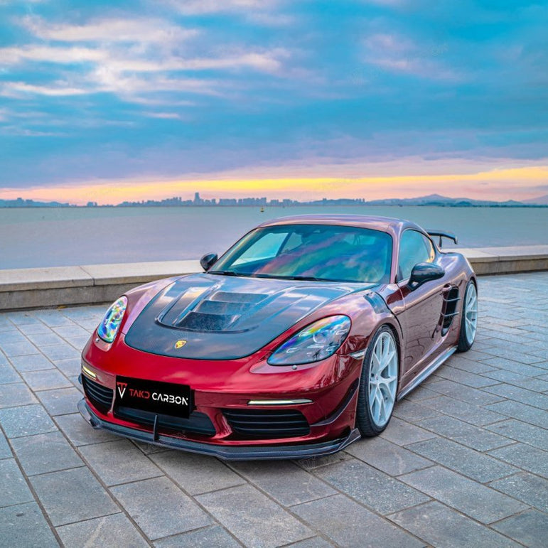 TAKD Carbon Dry Carbon Fiber Front Fenders for Porsche 718 Boxster / Cayman Aftermarket Carbon Fiber Part / Bodykit - Robot Bodykits