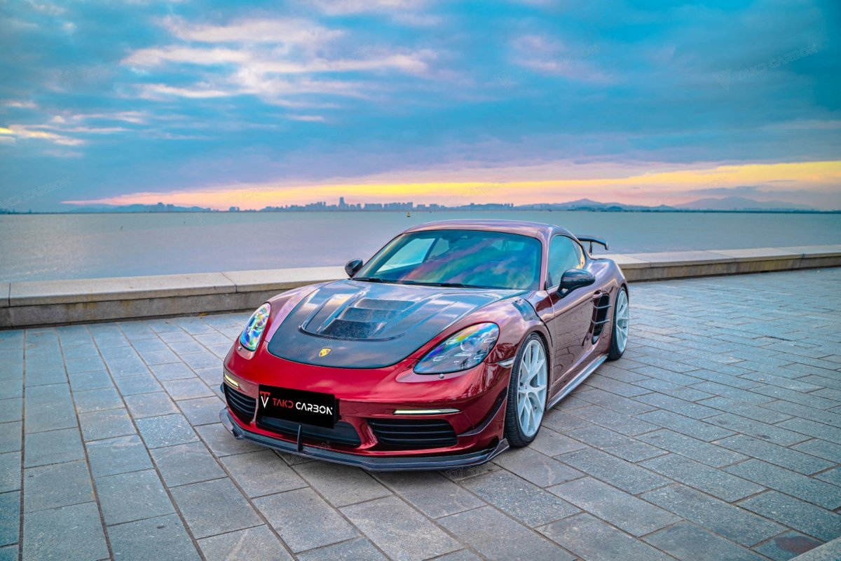 TAKD Carbon Dry Carbon Fiber Front Fenders for Porsche 718 Boxster / Cayman Aftermarket Carbon Fiber Part / Bodykit - Robot Bodykits