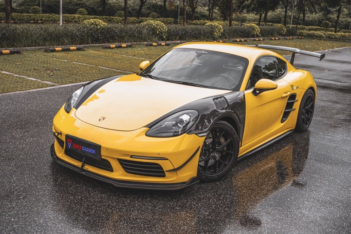 TAKD Carbon Dry Carbon Fiber Front Fenders for Porsche 718 Boxster / Cayman Aftermarket Carbon Fiber Part / Bodykit - Robot Bodykits