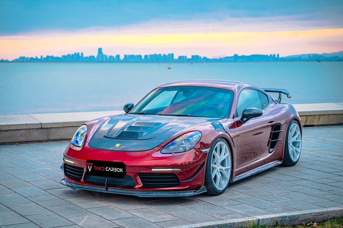 TAKD Carbon Dry Carbon Fiber Front Fenders for Porsche 718 Boxster / Cayman Aftermarket Carbon Fiber Part / Bodykit - Robot Bodykits