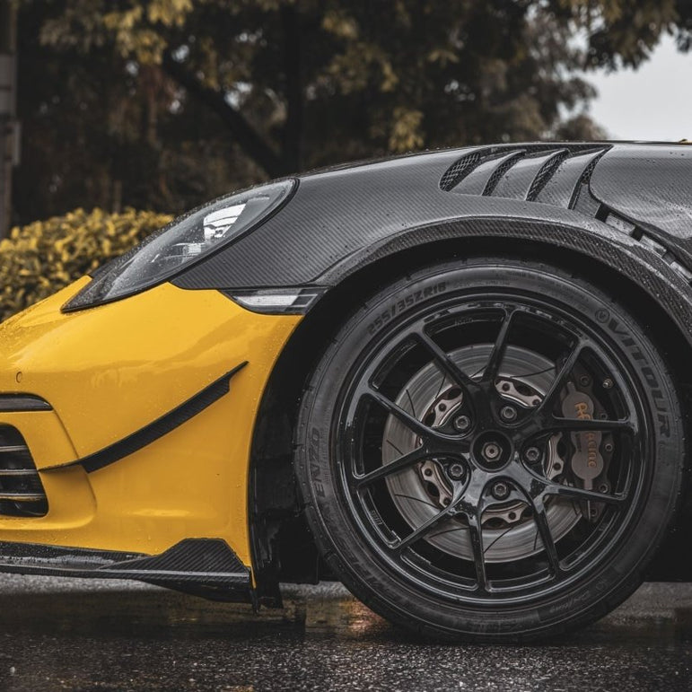 TAKD Carbon Dry Carbon Fiber Front Fenders for Porsche 718 Boxster / Cayman Aftermarket Carbon Fiber Part / Bodykit - Robot Bodykits