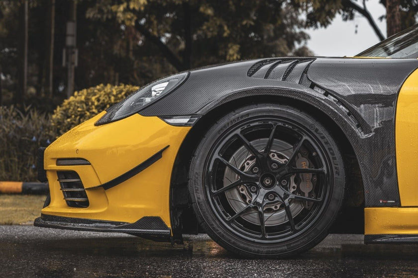 TAKD Carbon Dry Carbon Fiber Front Fenders for Porsche 718 Boxster / Cayman Aftermarket Carbon Fiber Part / Bodykit - Robot Bodykits
