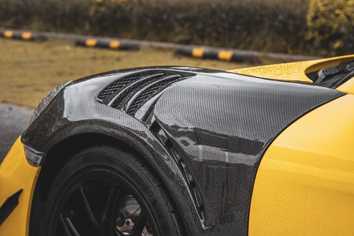 TAKD Carbon Dry Carbon Fiber Front Fenders for Porsche 718 Boxster / Cayman Aftermarket Carbon Fiber Part / Bodykit - Robot Bodykits