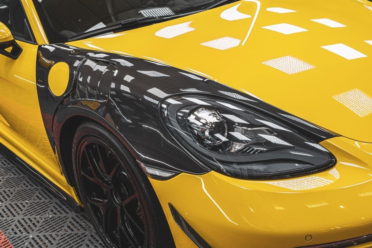 TAKD Carbon Dry Carbon Fiber Front Fenders for Porsche 718 Boxster / Cayman Aftermarket Carbon Fiber Part / Bodykit - Robot Bodykits