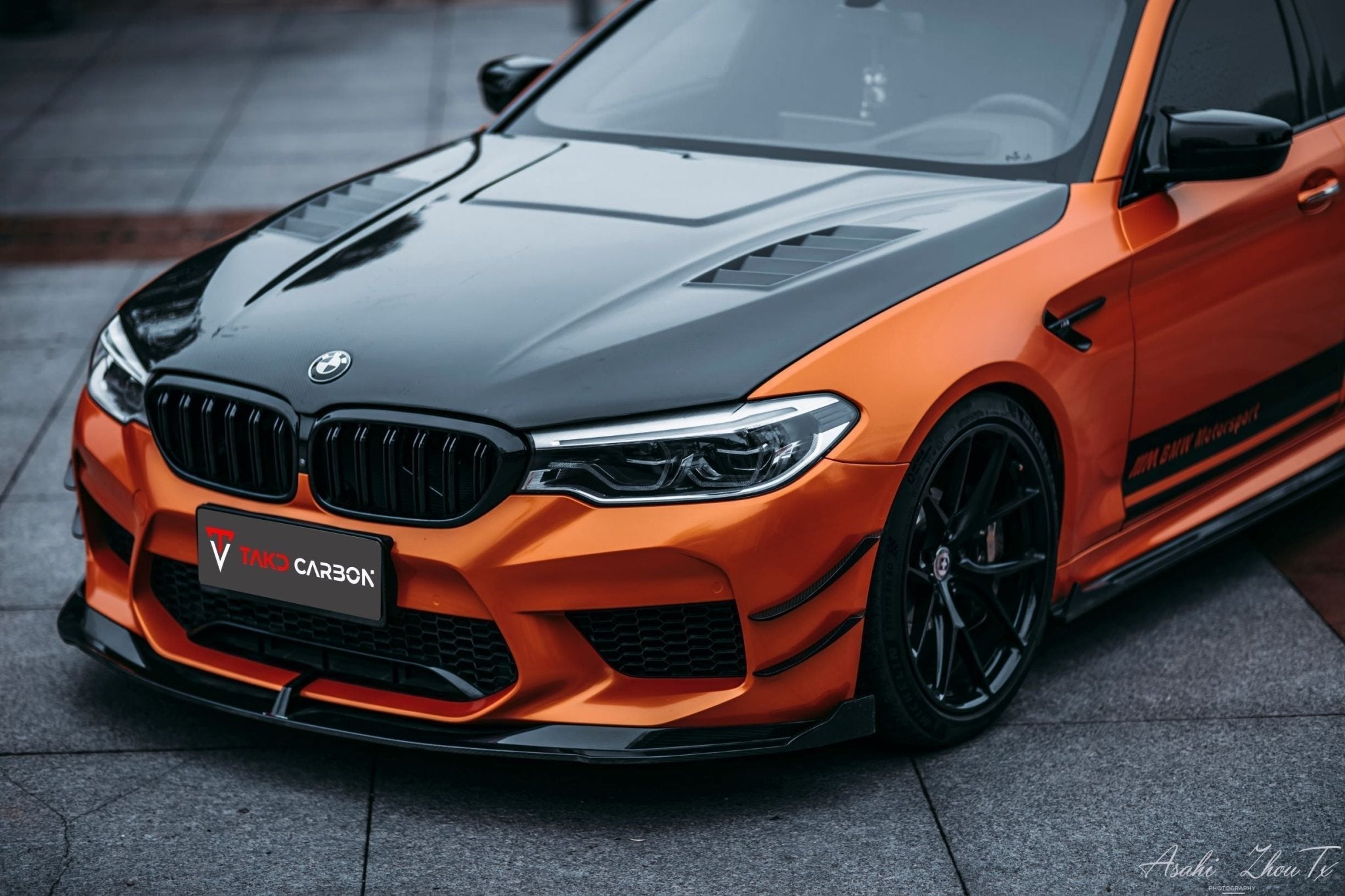 TAKD Carbon Dry Carbon Fiber Hood Bonnet for BMW M5 F90 & 5 Series G30 G31 2017 - ON Aftermarket Carbon Fiber Part / Bodykit - Robot Bodykits