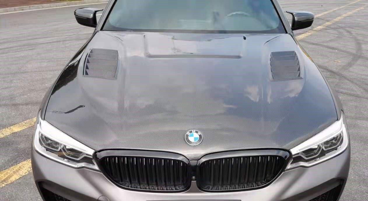 TAKD Carbon Dry Carbon Fiber Hood Bonnet for BMW M5 F90 & 5 Series G30 G31 2017 - ON Aftermarket Carbon Fiber Part / Bodykit - Robot Bodykits