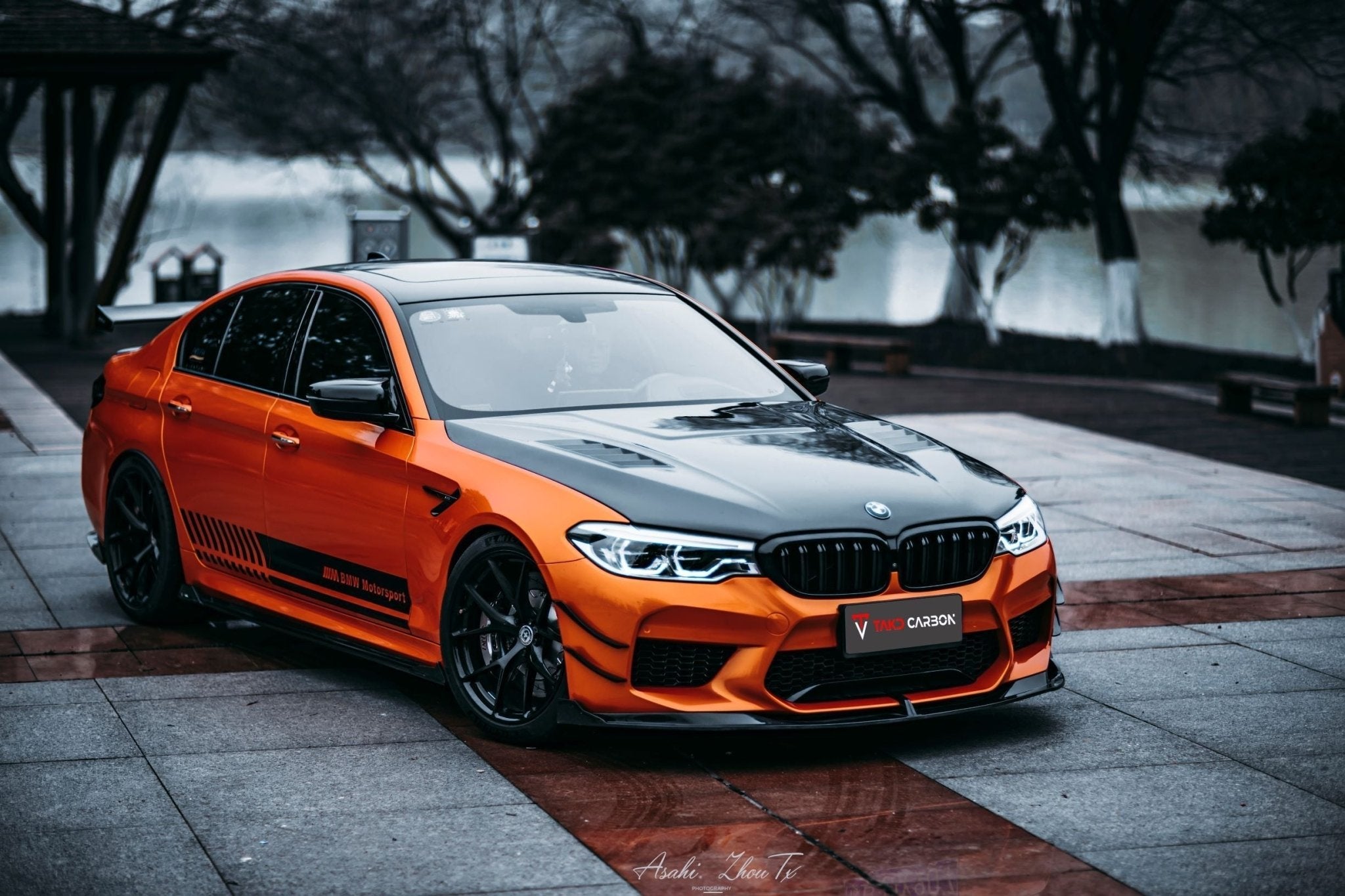 TAKD Carbon Dry Carbon Fiber Hood Bonnet for BMW M5 F90 & 5 Series G30 G31 2017 - ON Aftermarket Carbon Fiber Part / Bodykit - Robot Bodykits