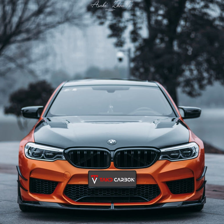 TAKD Carbon Dry Carbon Fiber Hood Bonnet for BMW M5 F90 & 5 Series G30 G31 2017 - ON Aftermarket Carbon Fiber Part / Bodykit - Robot Bodykits