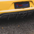 TAKD Carbon Dry Carbon Fiber Rear Diffuser & Canards for Porsche 718 Boxster / Cayman Aftermarket Carbon Fiber Part / Bodykit - Robot Bodykits