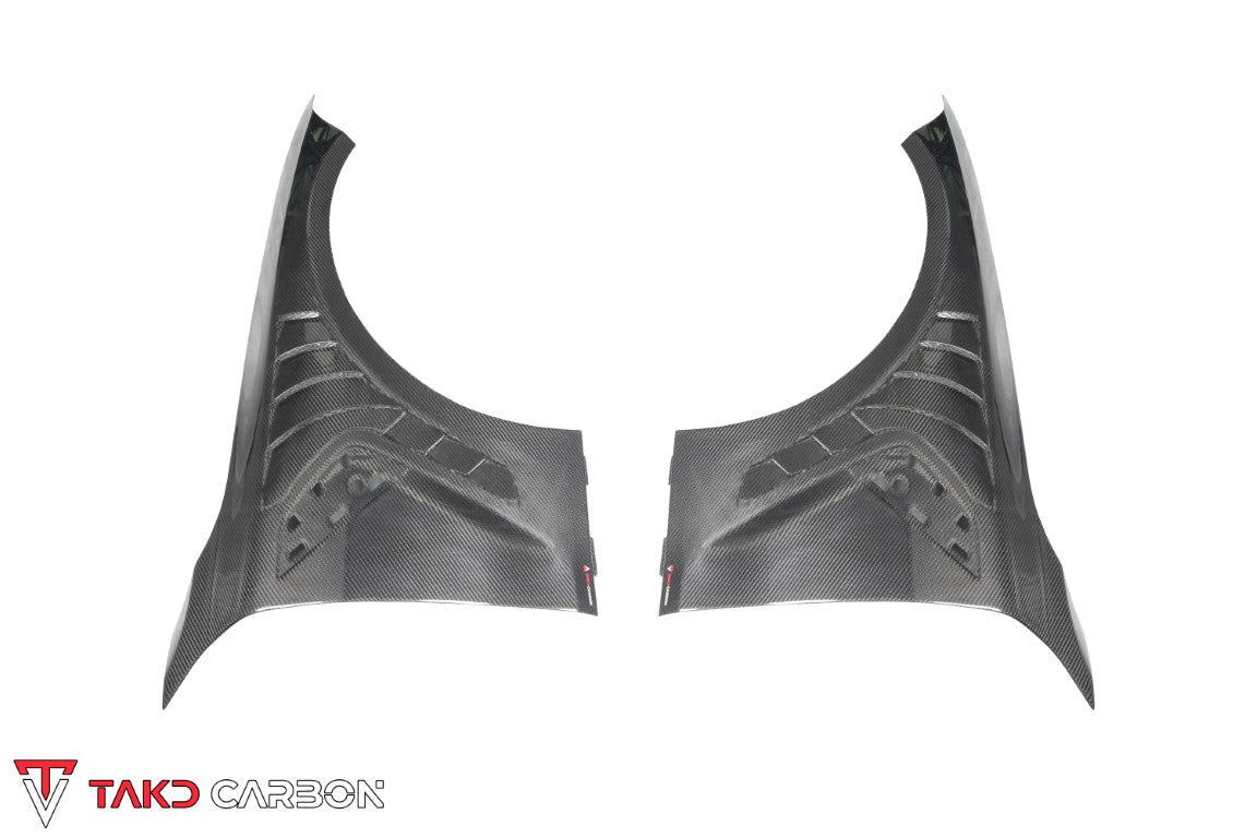 TAKD Carbon Fiber Front Fenders for BMW M4 / M4C G82 / G83 2021 - ON Aftermarket Carbon Fiber Part / Bodykit - Robot Bodykits