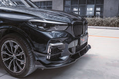 TAKD Carbon Fiber Front Lip Splitter for BMW X5 G05 M50i X/S Drive 40i 2019-2021 Pre-LCI