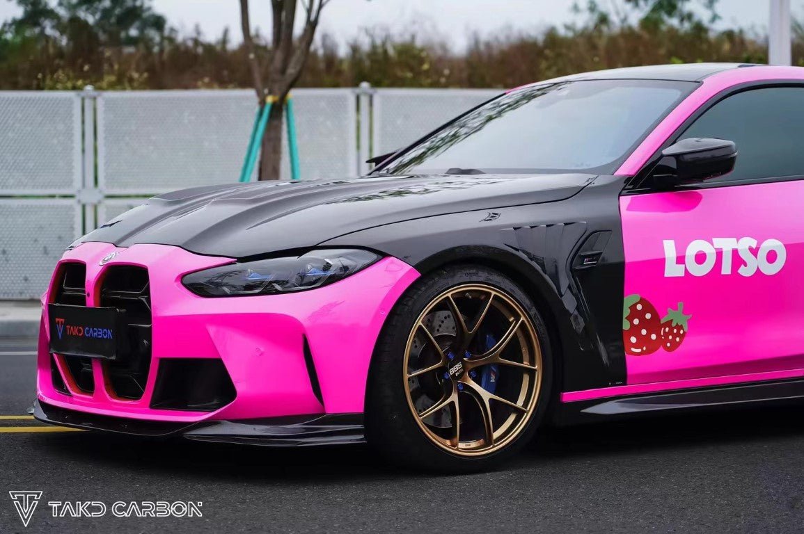 TAKD Carbon Fiber Hood for BMW M3 / M3C G80 G81 & M4 / M4C G82 G83 2021 - ON Aftermarket Carbon Fiber Part / Bodykit - Robot Bodykits
