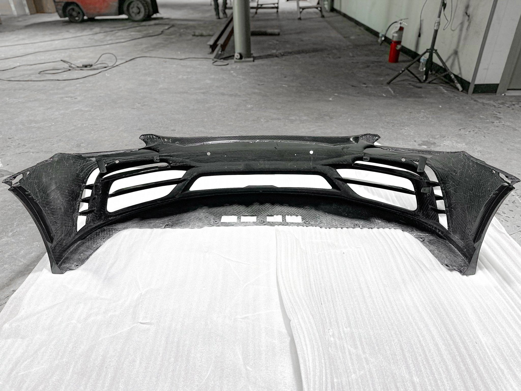 TAKD Carbon Pre - preg Carbon Fiber Front Bumper & Lip for Porsche 718 Boxster / Cayman Aftermarket Carbon Fiber Part / Bodykit - Robot Bodykits
