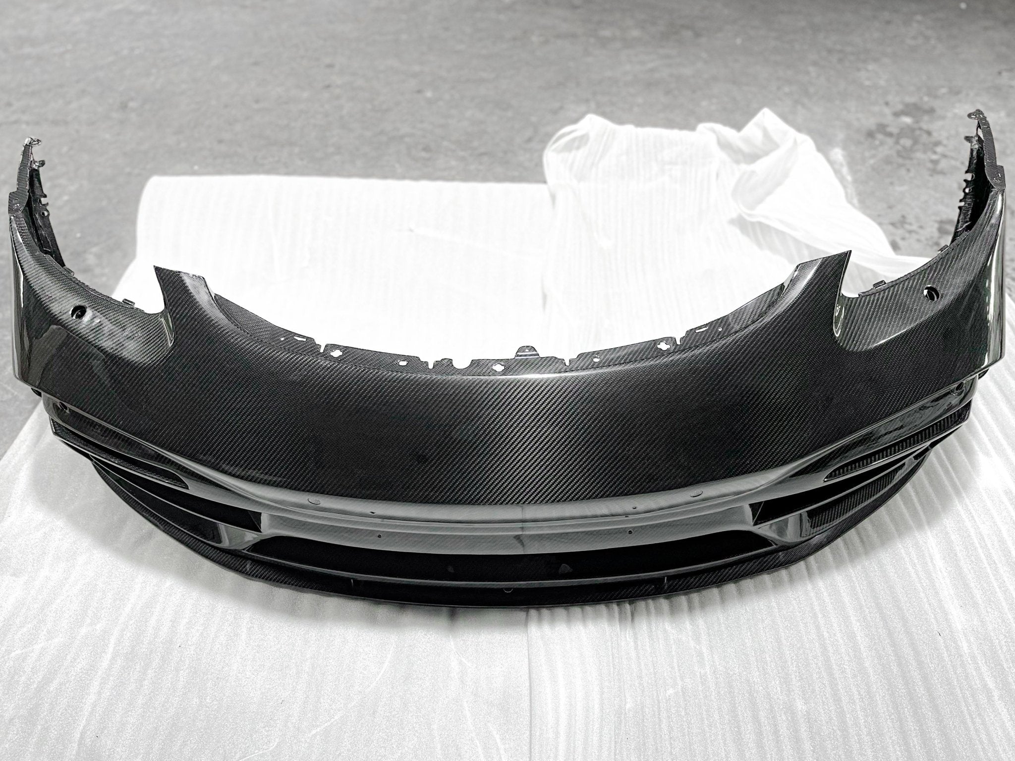 TAKD Carbon Pre - preg Carbon Fiber Front Bumper & Lip for Porsche 718 Boxster / Cayman Aftermarket Carbon Fiber Part / Bodykit - Robot Bodykits