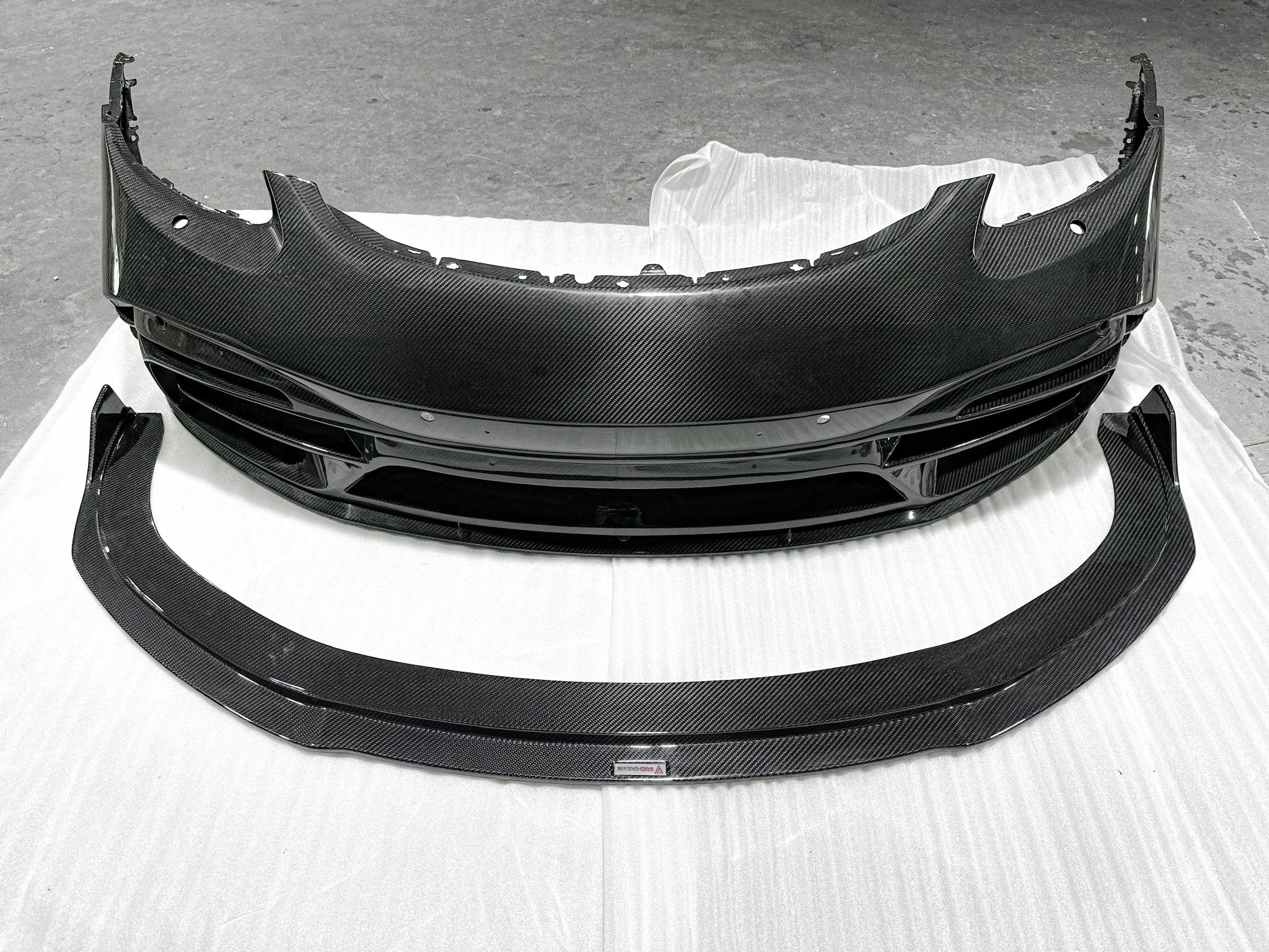 TAKD Carbon Pre - preg Carbon Fiber Front Bumper & Lip for Porsche 718 Boxster / Cayman Aftermarket Carbon Fiber Part / Bodykit - Robot Bodykits