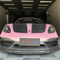TAKD Carbon Pre - preg Carbon Fiber Front Bumper & Lip for Porsche 718 Boxster / Cayman Aftermarket Carbon Fiber Part / Bodykit - Robot Bodykits