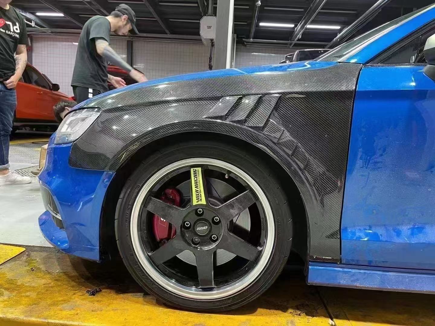 TAKD Carbon Pre - preg Carbon Fiber Front Fenders for Audi RS3 8V 2018 - 2020 Saloon (Sedan) Aftermarket Carbon Fiber Part / Bodykit - Robot Bodykits