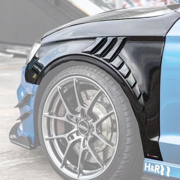 TAKD Carbon Pre - preg Carbon Fiber Front Fenders for Audi RS3 8V 2018 - 2020 Saloon (Sedan) Aftermarket Carbon Fiber Part / Bodykit - Robot Bodykits